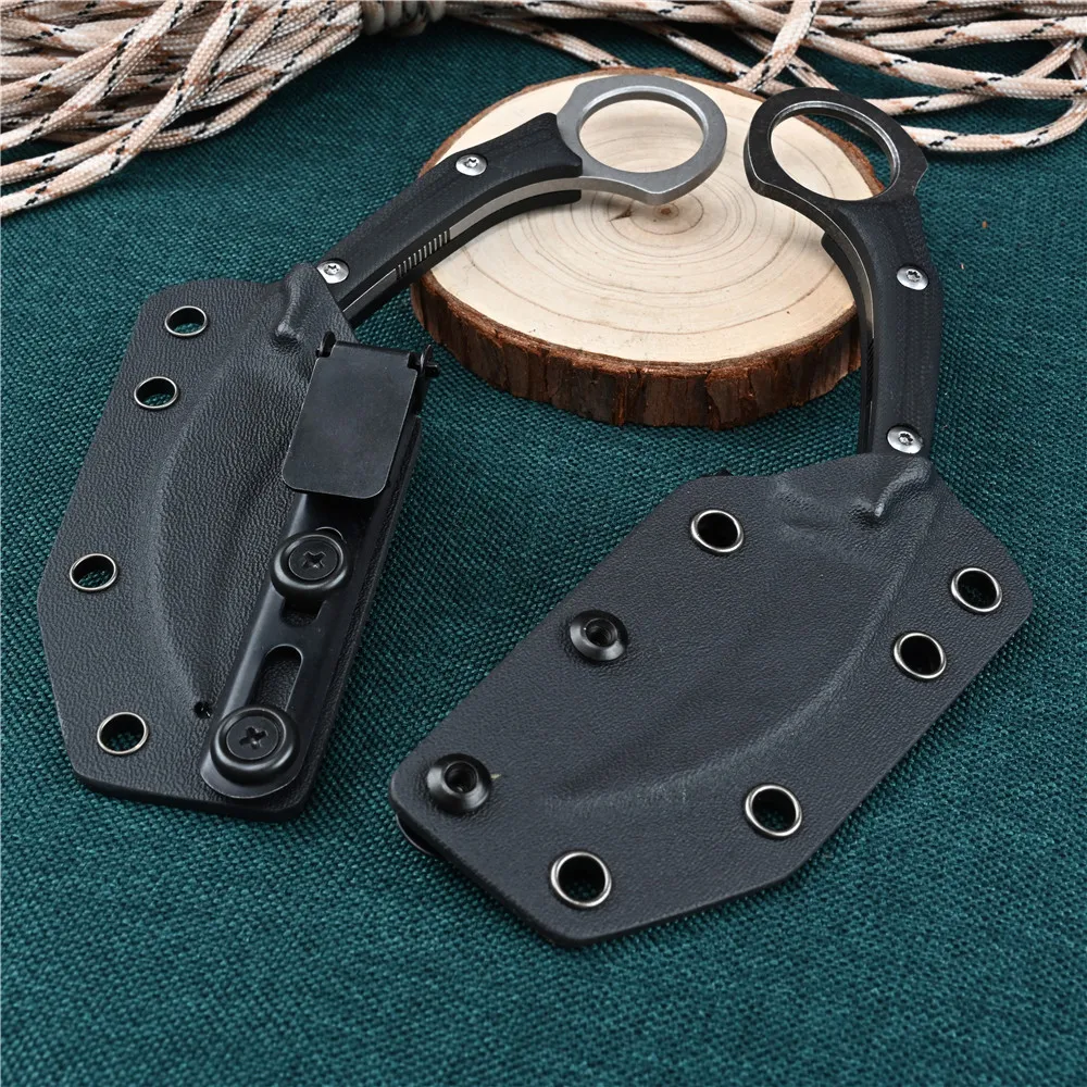 Тактический керамбит с рукояткой из материала G10 туристическое оружие для