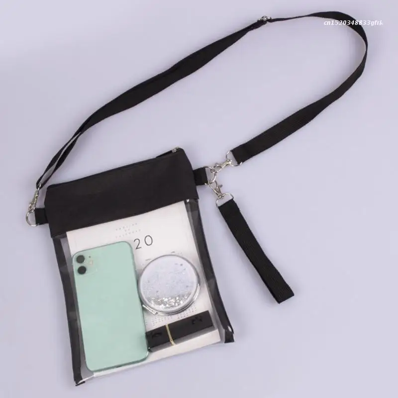 

Clear Crossbody Purse Bag Stadium Approved Messenger Bags Adjustable Strap for Concerts Festivals Hot