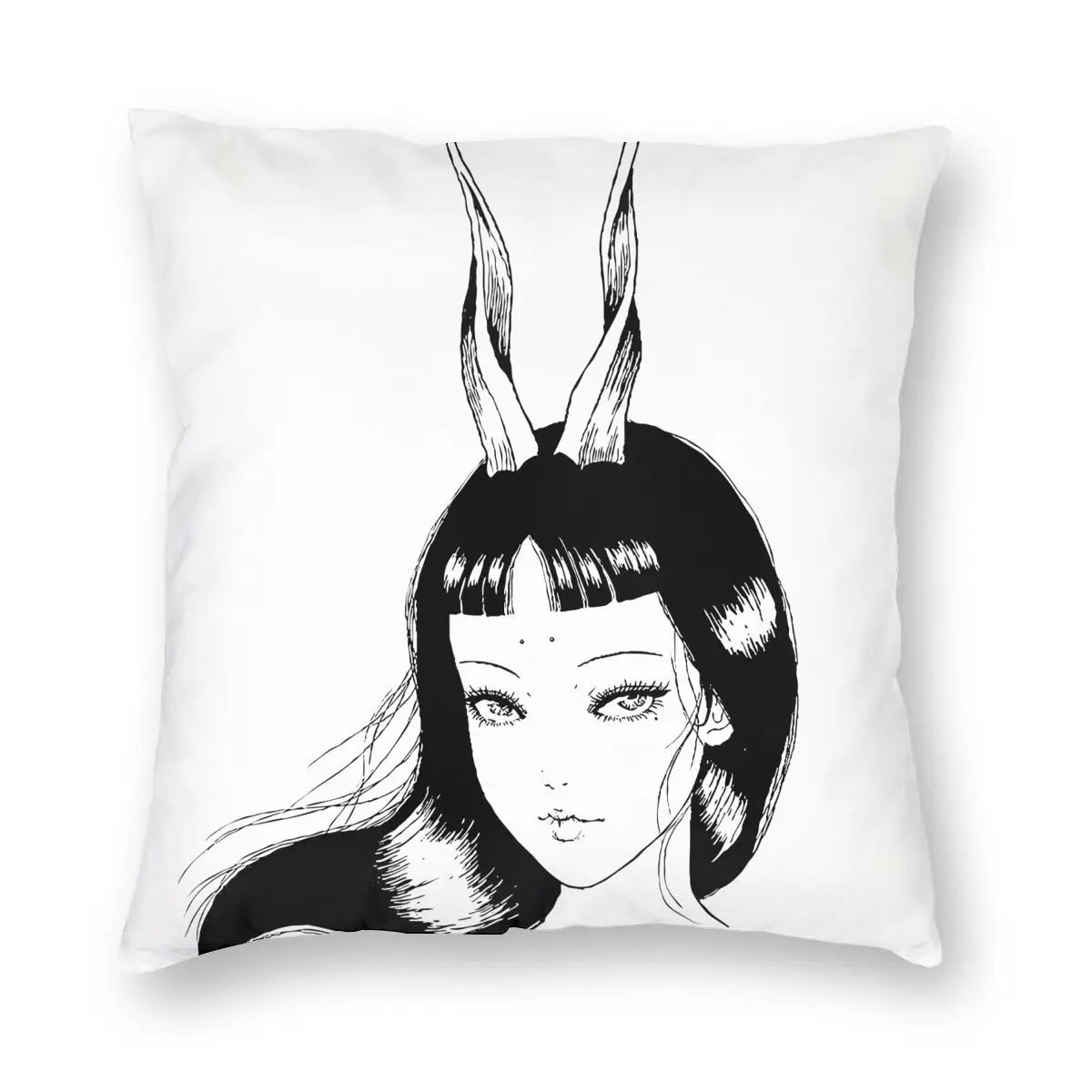 

Junji Ito Pillowcover Home Decorative Japanese Horror Cushions Throw Pillow for Living Room Polyester Double-sided Printing