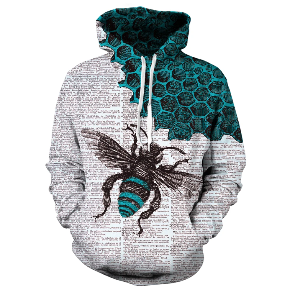 

Худи мужское в стиле хип-хоп с 3D-принтом, 2021