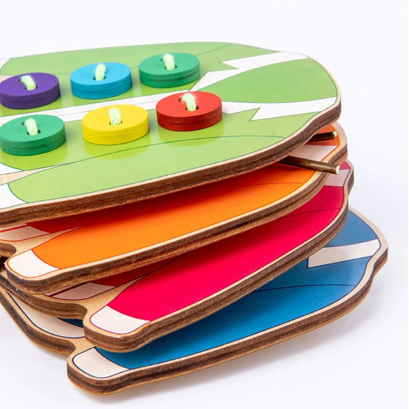 

Children's Toys DIY Wear Sewing Button Game Early Learning Educational Toys