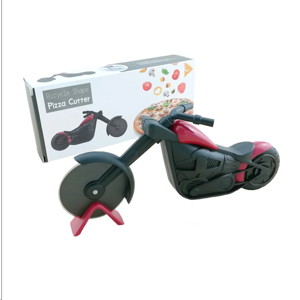 Мотоцикл резак для пиццы инновационный ролик велосипед ножи кухонные