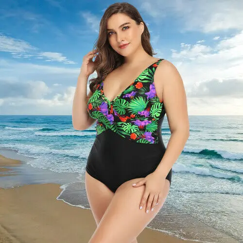 Новинка 2020 женский сплошной купальный костюм с цветочным принтом в стиле пэчворк