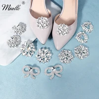 miallo fashion women shoe buckle crystal silver color bridal wedding party shoes clips prom decorations accessories jewelry gift