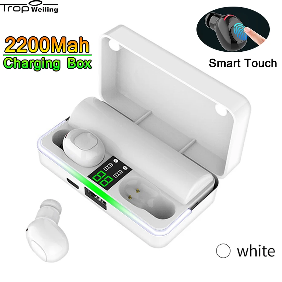 Троп Weiling TWS Bluetooth наушники истинный стерео Бас беспроводной шумоподавление