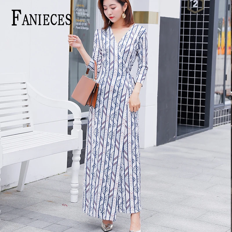 Сезон лето Коллекция женских повседневных платьев Одежда 2021 мода полосатый