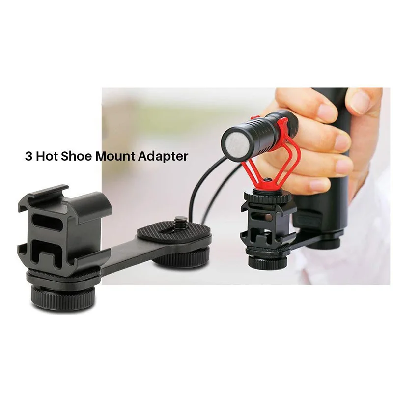 Тройной держатель для микрофона DJI OSMO Mobile 2 Zhiyun Smooth 4 Feiyu Vimble Gimbal Accessories - купить по