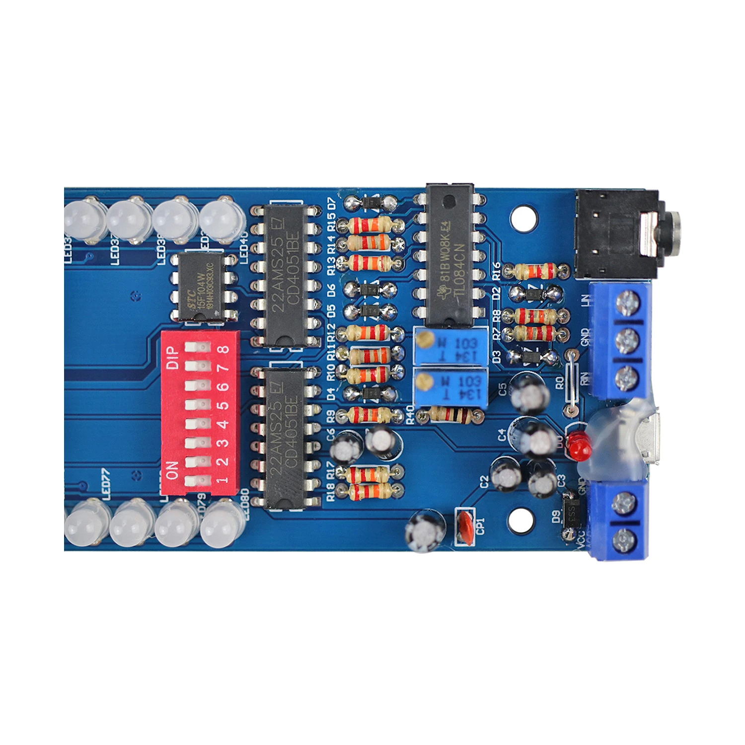 GHXAMP двойной 40 светодиодный индикатор уровня музыкального спектра плата аудио MP3