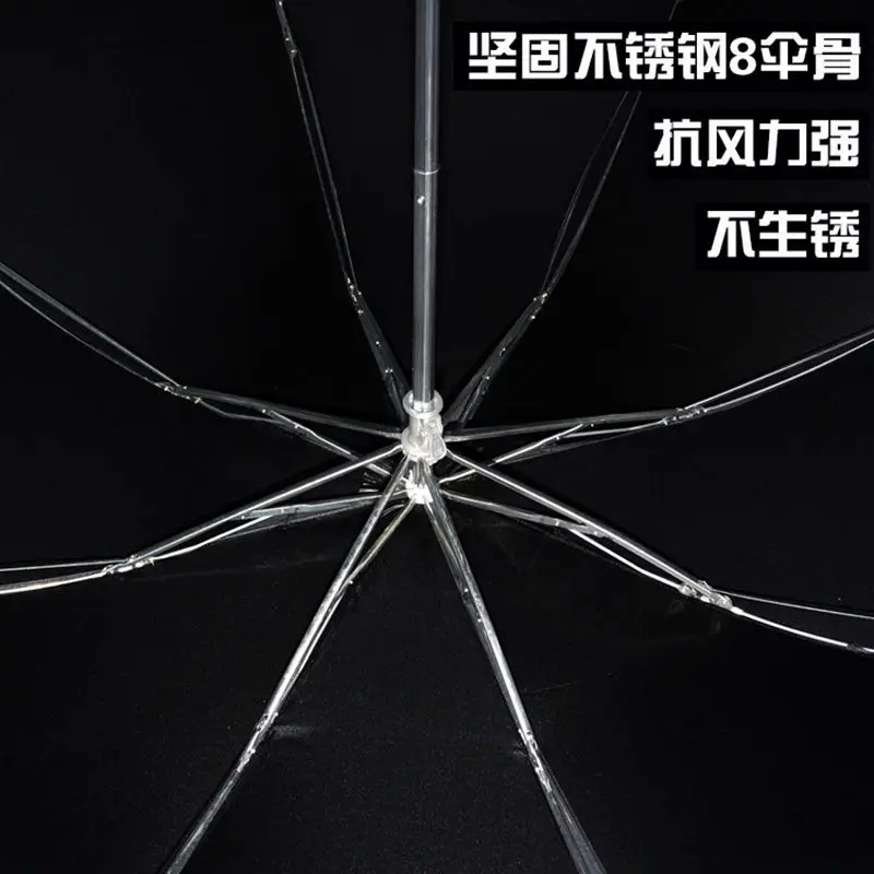 Узумаки Hokage Цвета Зонт с изменяющимся Косплэй черные резиновые складной зонт от