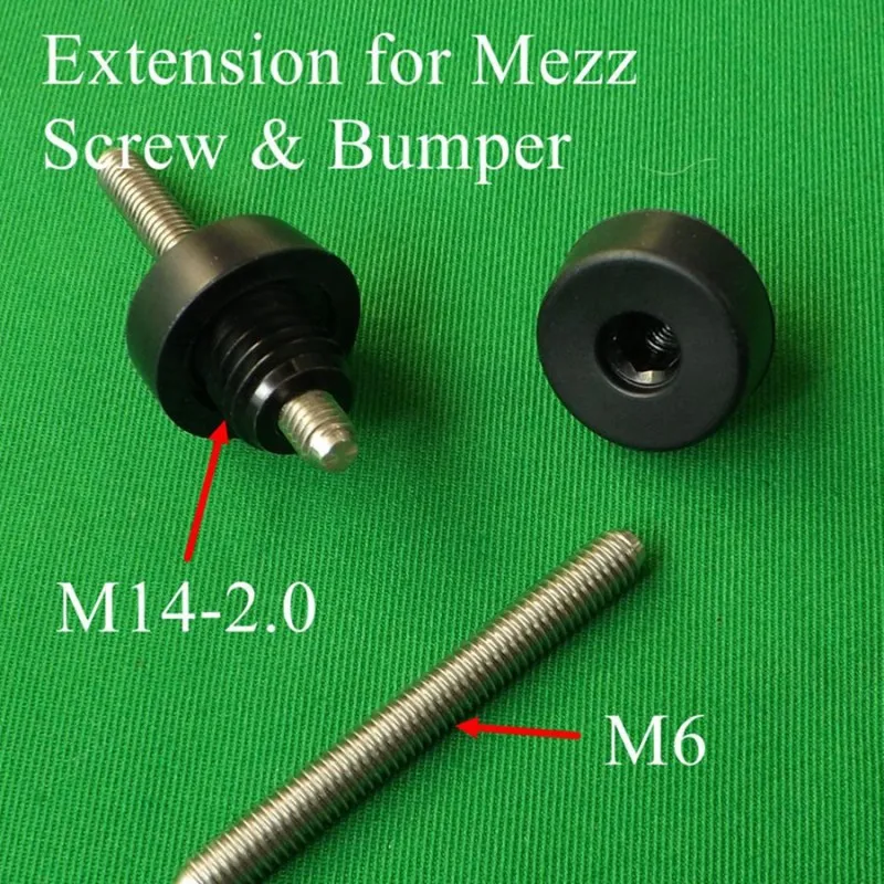 

Extension Joint & Bumper for Mezz Pool Cue Billiards End Bumper Replacement