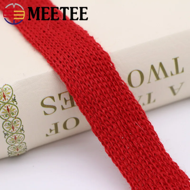 Meetee 5 ярдов 30 мм кроличья шерсть пряжа тесьма хлопок тканый пояс Лента отделка
