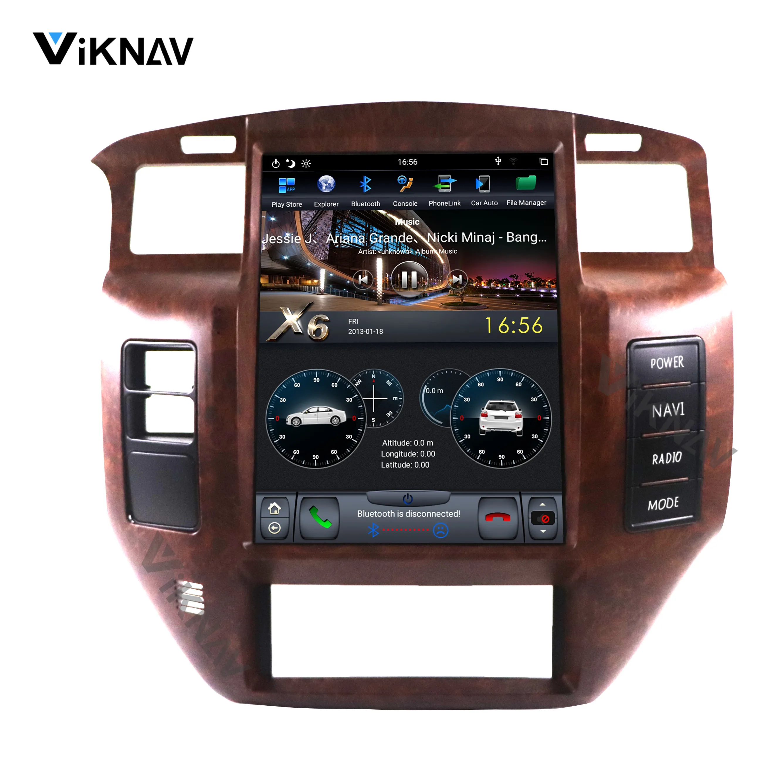 2 DIN Android автомобильный Радио мультимедийный плеер для NISSAN PATROL Y61 2004-2019 стерео