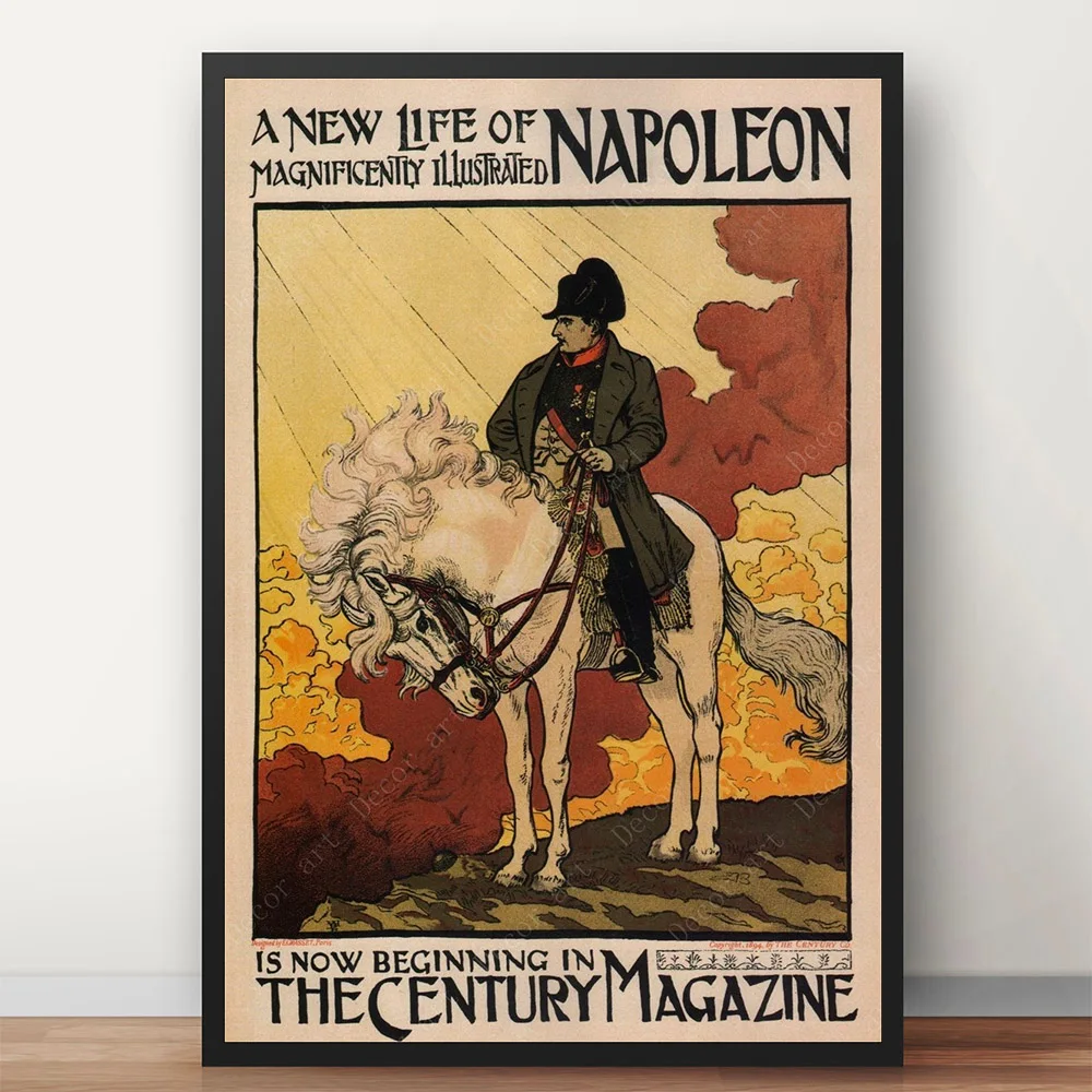 Портрет Наполеона Бонапарта картины на холсте винтажные наклейки стену