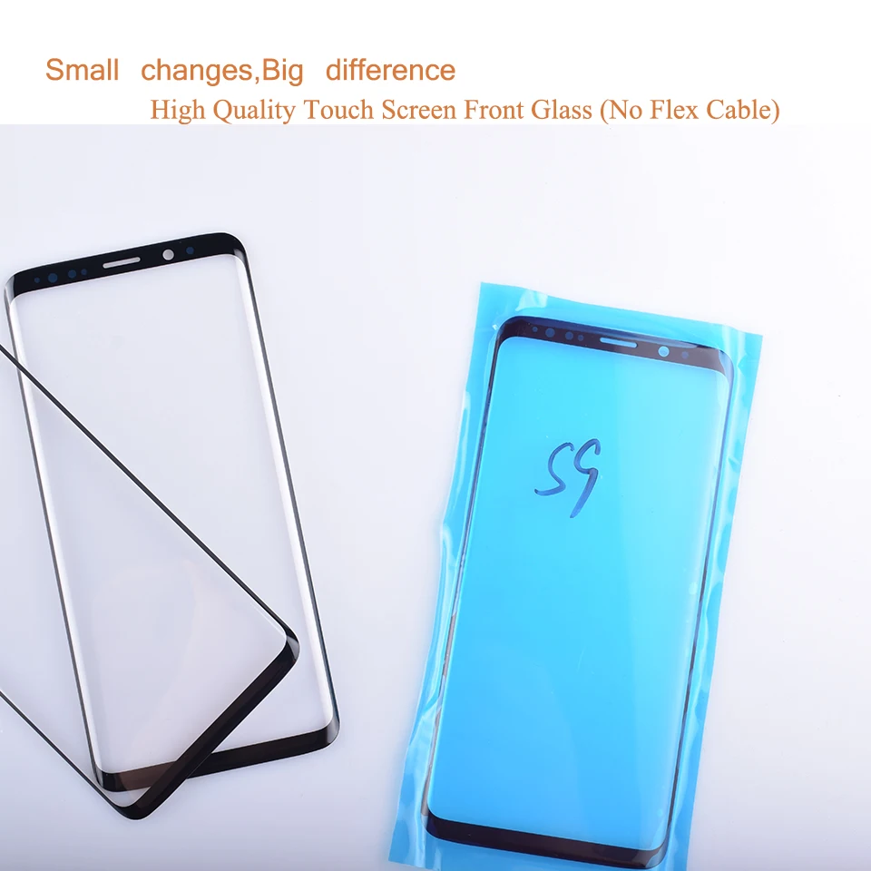 10 шт./лот для samsung Galaxy S9 G960 G960F SM-G960F S9 Plus G965F SM-G965F сенсорный экран передняя стеклянная панель внешняя стеклянная линза