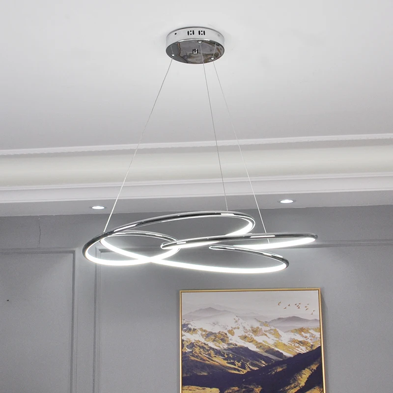 

Gold chrome plating Modern led Chandelier lighting pendant chandelier in the living room Bedroom Kitchen home hanging lights