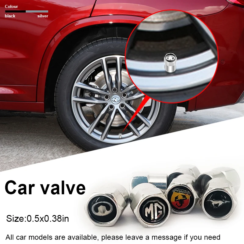 

4pc Car Tire Valve Metal Hexagon for Skoda Rapid 2021 Octavia A7 A5 A8 Kodiaq Fabia 2 Yeti Tuning Felicia Pick Auto Accessories