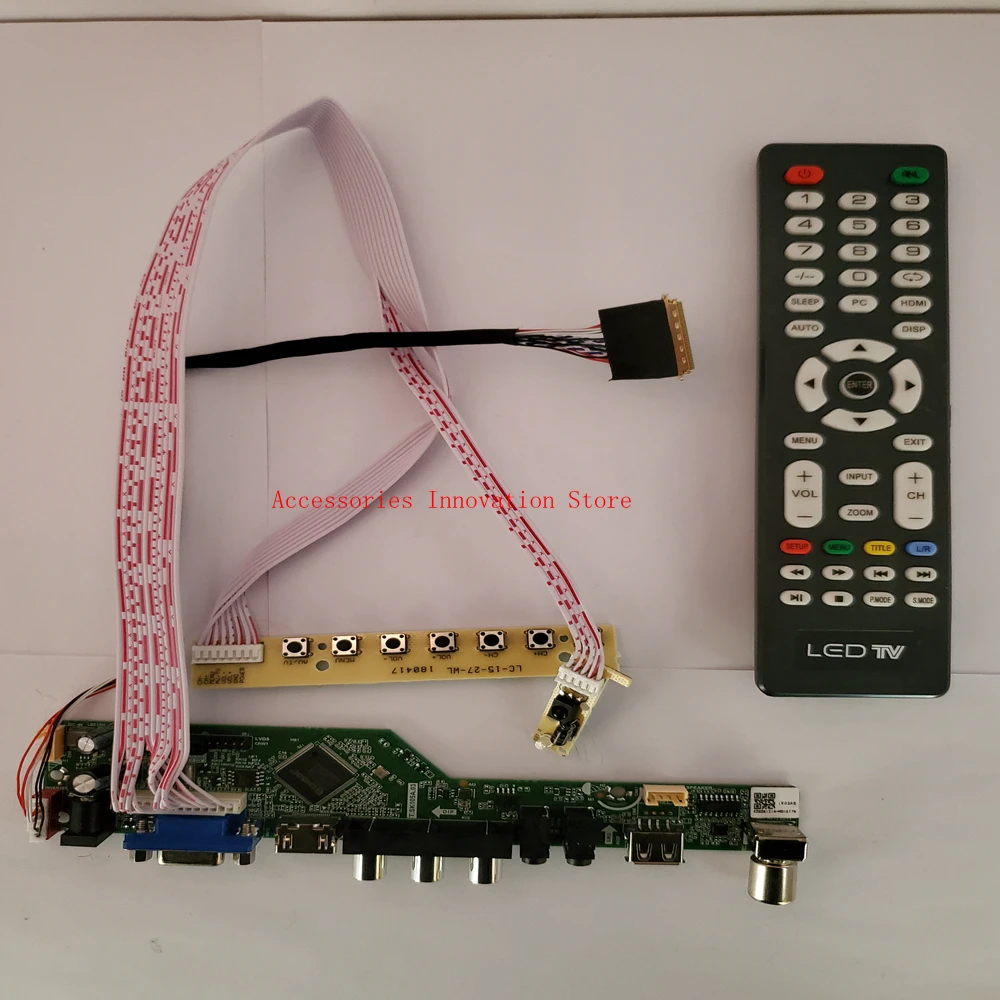 Новый ТВ + HDMI VGA USB контроллер драйвер платы монитор комплект для B173RW01 V2 HW5A/HW6A/HW7A/HW9A