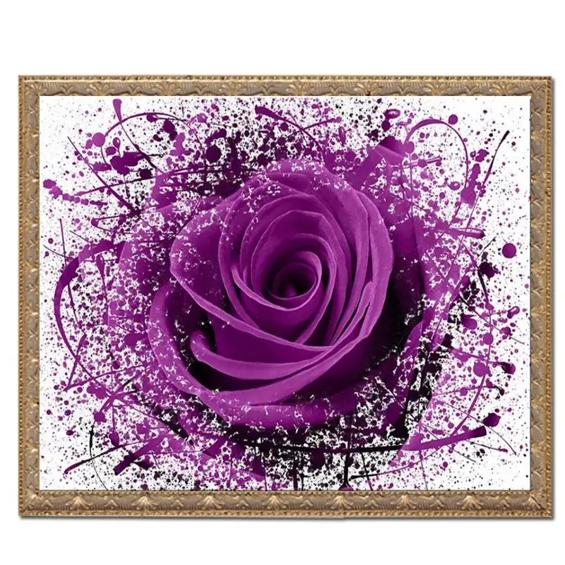 Картины маслом с цветами на холсте подвесное ремесло орнаментом украшение стену