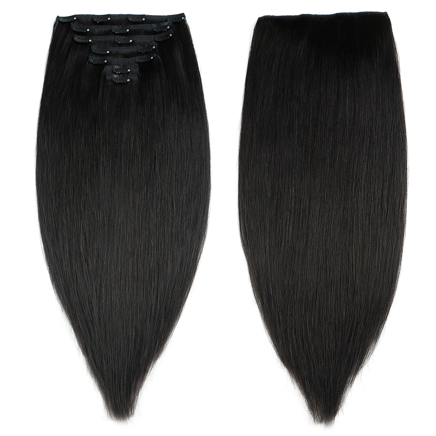 Extensiones de cabello humano con Clip Remy, 20 