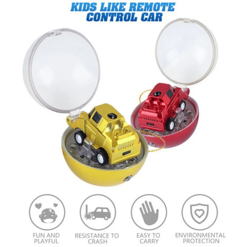 Mini Remote Control Car 2 Channels RC Football Shape Round Controller Infrared Sensor Kids Toy |