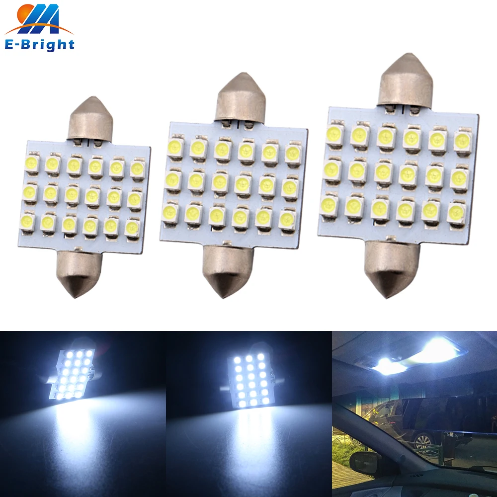 20 штук DC 12V 36 мм/39 мм/41 мм 1210 18 светодиодный фестон SMD Светодиодные лампы LED Купол