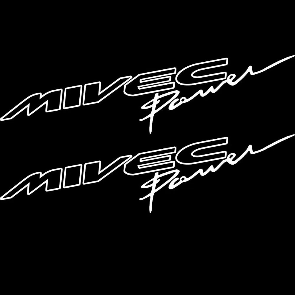 22cm MIVEC POWER vinyl decal sticker for mitsubishi ralliart evolution fq colt evo lancer | Car Stickers