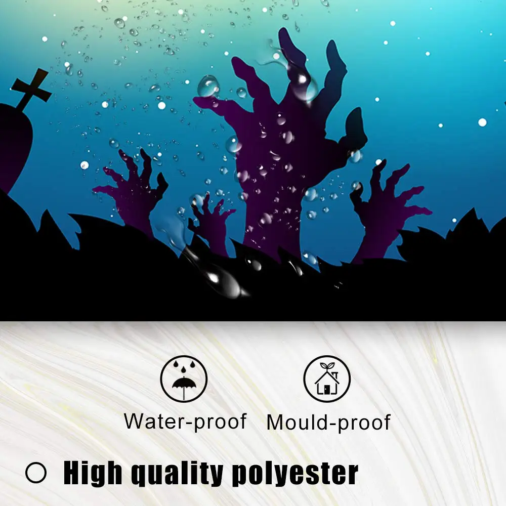 Хэллоуин Декор занавеска для душа кошмар перед рождественской тематикой