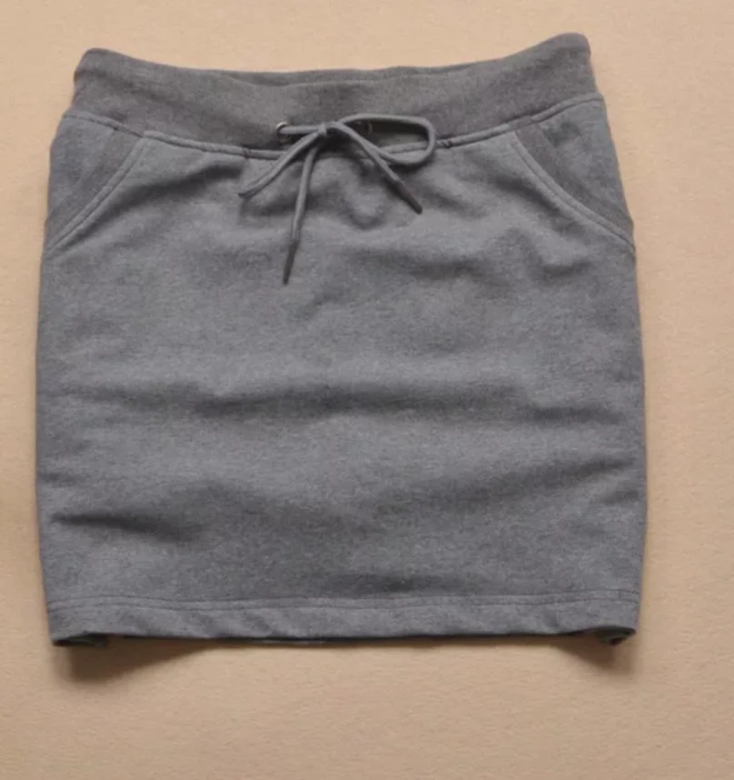 Dark Gray Хлопковая теннисная юбка для бюста; женские спортивные шорты из двух предметов; одежда для бега; хорошее качество - Цвет: Dark Gray