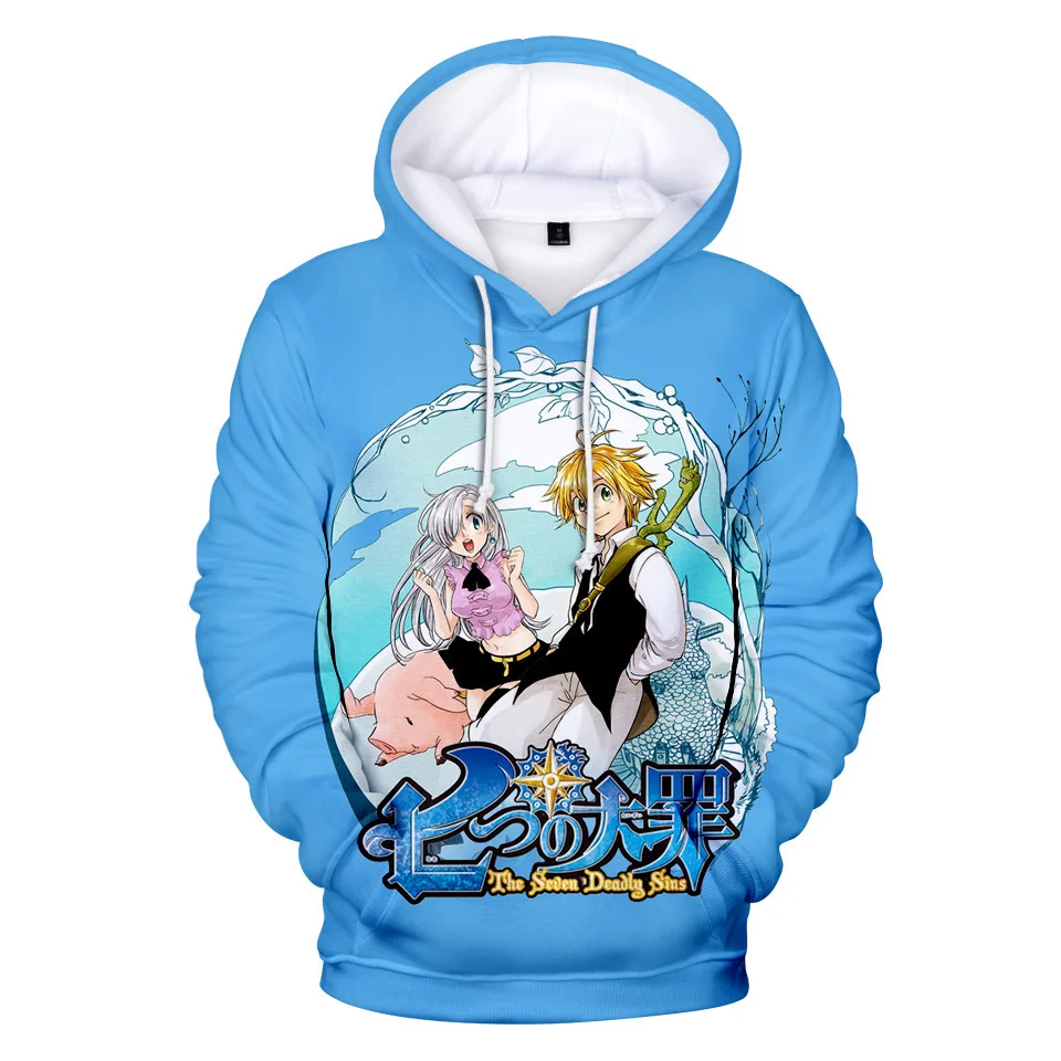 

Nanatsu no taizai seven crimes printing 3D Hooded Sweater