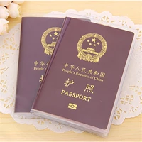 1pc passport bag fashion travel waterproof dirt transparent pvc id card business credit card case pouch holder cover wallet drop