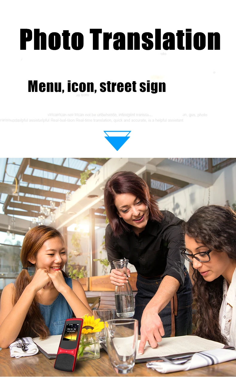 Z1 Интеллектуальный переводчик 4G SIM карта Wi Fi интеллектуальный помощник AI фото