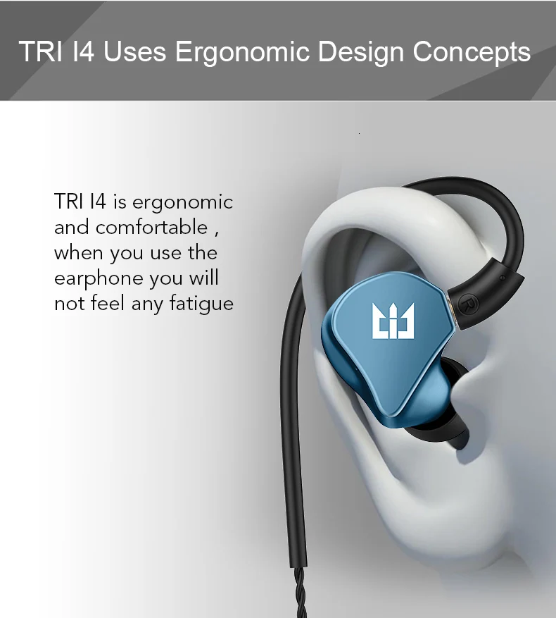 AK TRI I4 1DD+ 1BA Ноулз Hybird наушники в ухо IEM HIFI DJ монитор бег спортивные наушники вкладыши ушные наушники гарнитура наушники