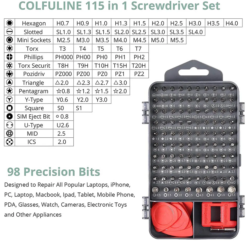 Mobile Phone Repair Tool Sets Screwdriver Kit For iPhone 11 12 for Samsung PC Watch Cell Smartphones Camera | Компьютеры и офис