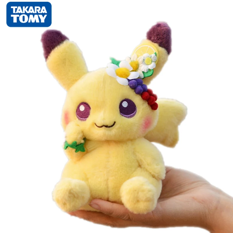 

20CM Pokemon Plush Dolls Kawaii Cartoon Anime Cute Easter Pikachu Eevee Stuffed Toys Girl Children Birthday Christmas Kids Gift