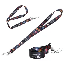 FNAF Freddy Mobile cell phone neck straps  Anime Phone holder Key Lanyard Cheetah ID Badge Holders