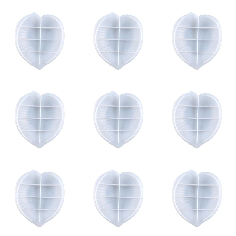 

Kili 9Pcs Leaf Disc Fruit Snack Storage Silicone Diy Crystal Glue Mold