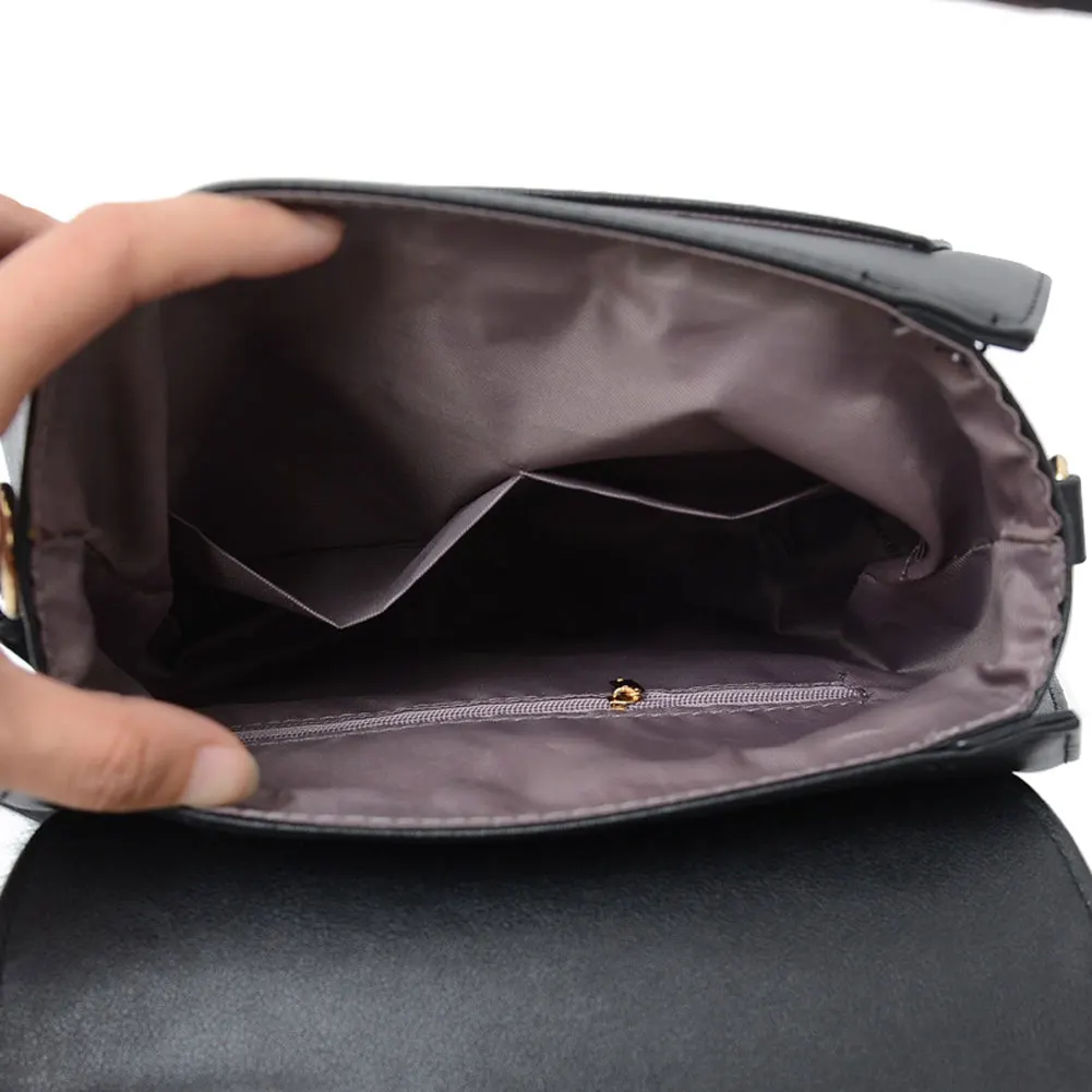 Женская сумка почтальонка из ПУ кожи с цепочкой и клапаном|Сумки ручками| |