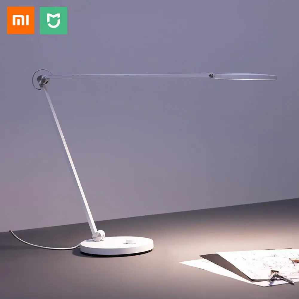 Xiaomi Mijia умный светодиодный настольный светильник Pro Bluetooth Wifi приложение голосовой пульт дистанционного управления настольная лампа работает с Apple HomeKit 240 В