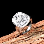 Новинка; В стиле ретро; В Viking на якорь с вышивкой в виде короны кольцо мужское кольцо из Модные Винтажные металлическое серебристое кольцо с покрытием из аксессуары вечерние ювелирные изделия