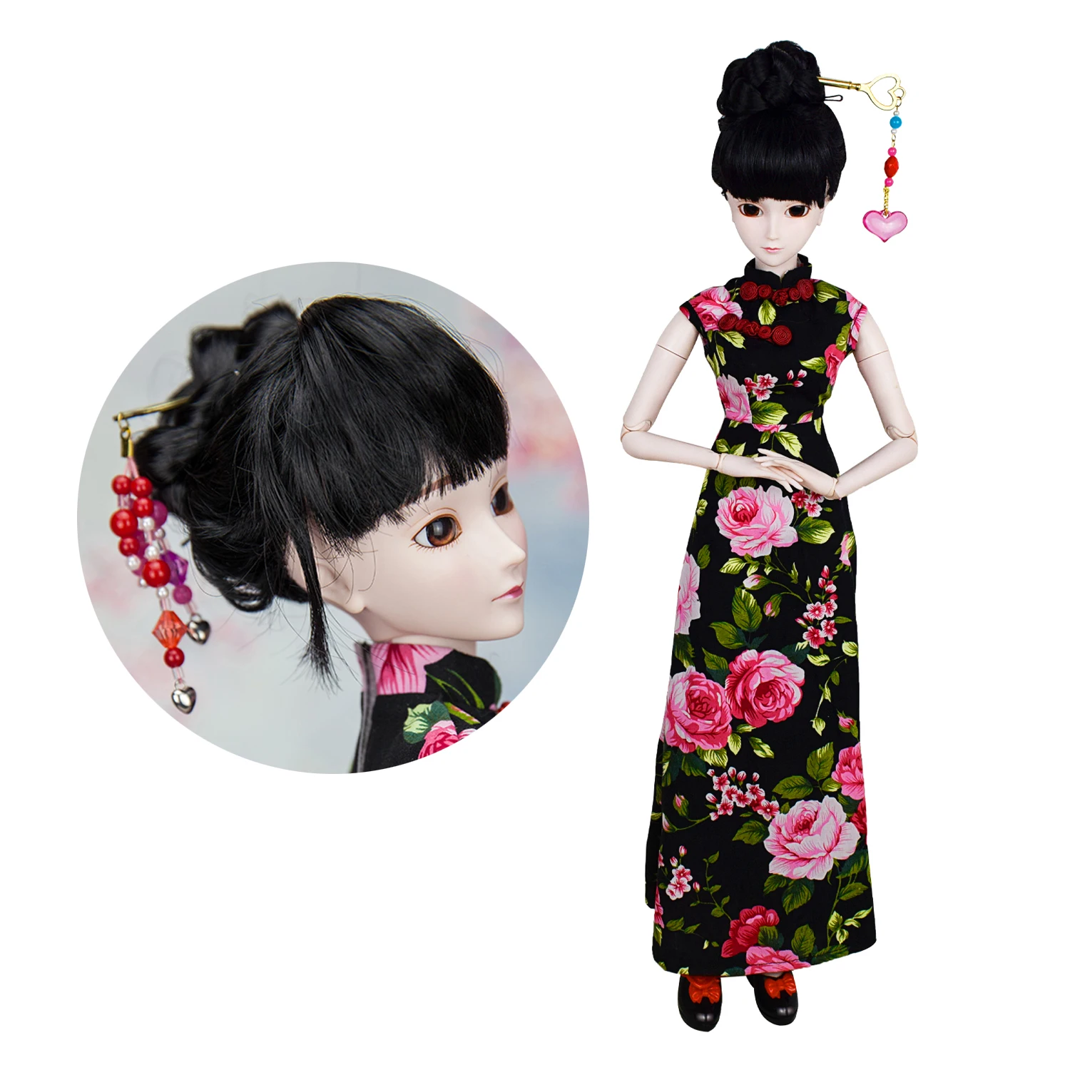 

EVA BJD 1/3 BJD Doll Chinese Cheongsam Donna 60cm 24in 22 Ball Jointed SD Dolls Makeup Full Set Toy Surprise Doll for Girl Gift