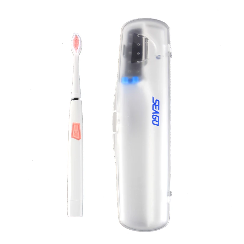 

SEAGO Sonic Electric Toothbrush Install Battery Adult Ultrasonic Teeth brush SG522+107