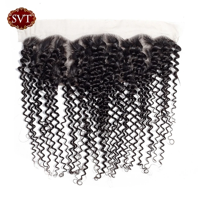 SVT волосы перуанские кудрявые пряди с фронтальной 8-26 &quotсредний коэффициент 4