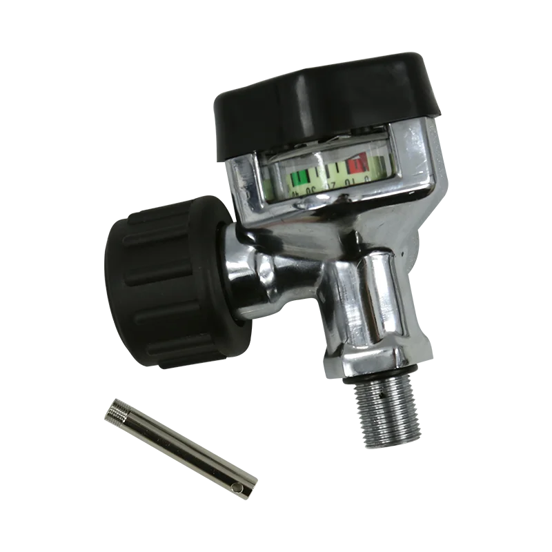 AC921 Воздушный бак Pcp клапан M18 * 1 5 30 мпа 4500psi с манометром высокого давления для