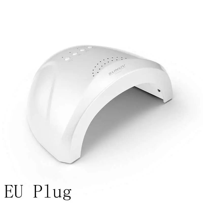 EU Plug SUNUV Светодиодный УФ-светильник SUNone 48 Вт Сушилка для ногтей с автоматическим датчиком лампа для маникюра аппарат для отверждения всех гель-лаков 3 таймера инструменты для дизайна ногтей - Цвет: EU Plug