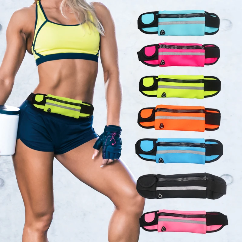 Уличная работает поясная сумка Водонепроницаемый мобильный телефон держатель