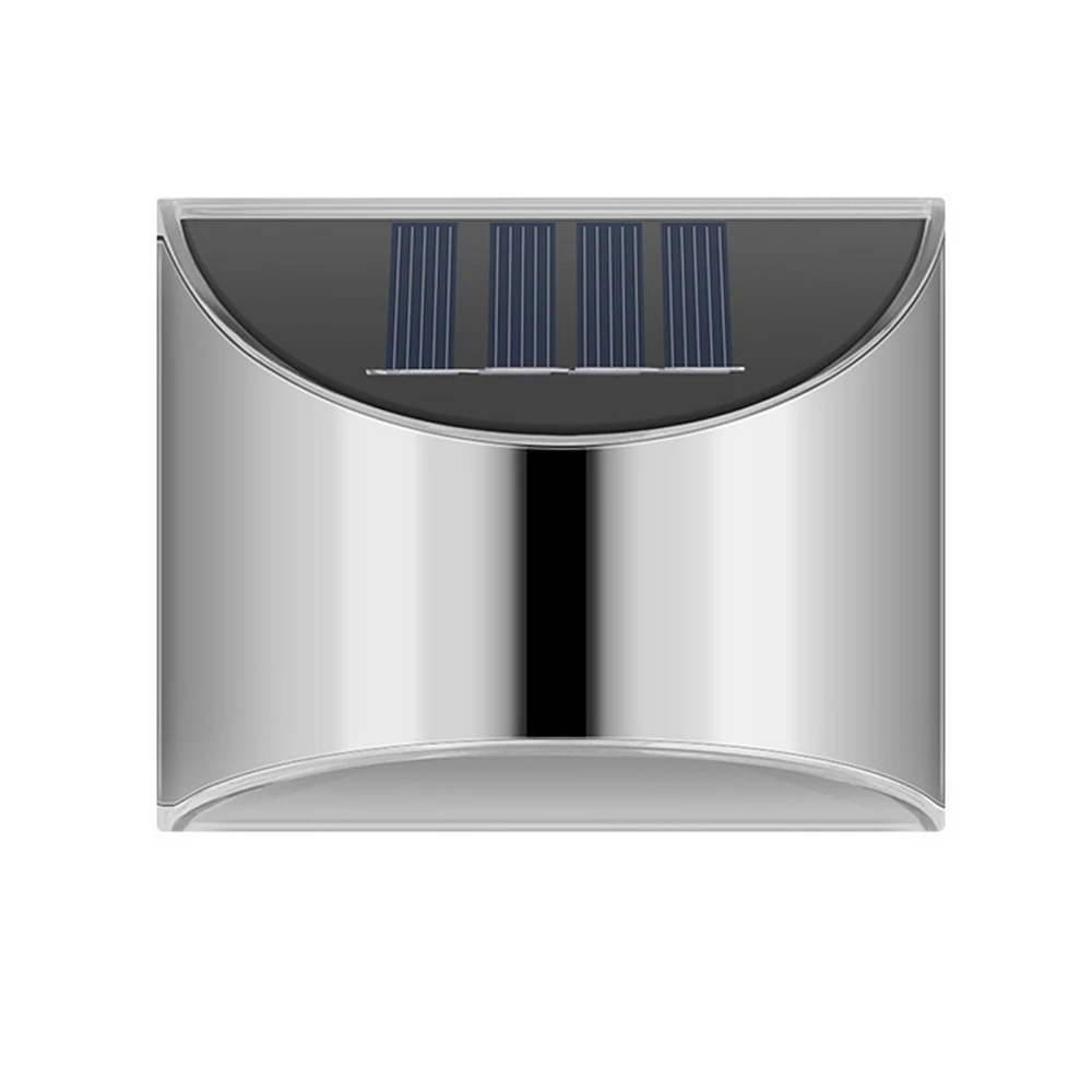 

2/4PCS Solar Wall Lights Outdoor Solar Fence Post Step Lights Waterproof for Garden Pathway Fence Step Lamp