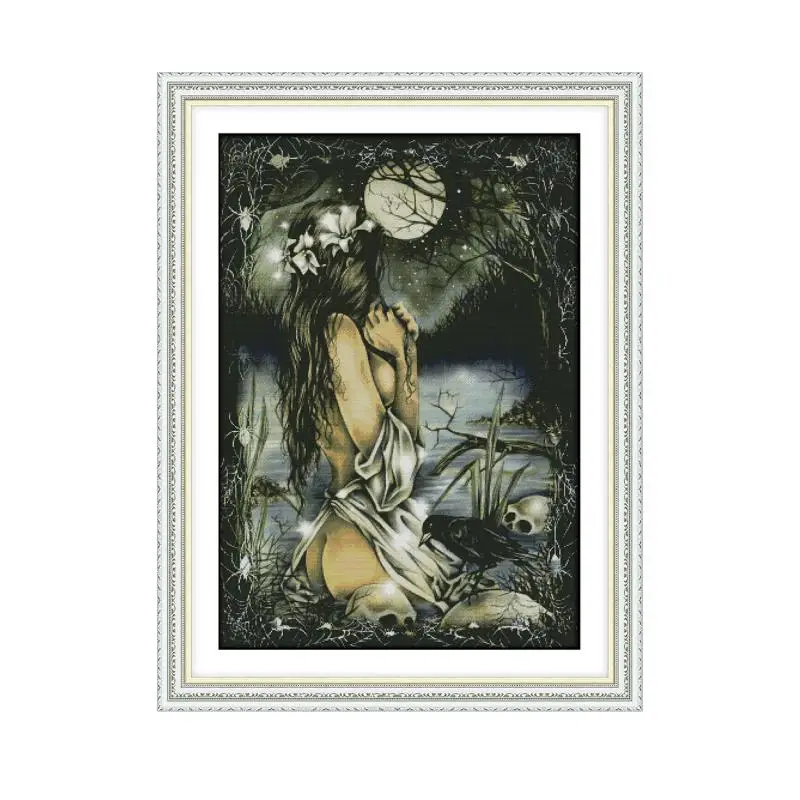 Набор для вышивки крестиком Joy Sunday экологичный хлопковый DMC 11 14 карат Женский и