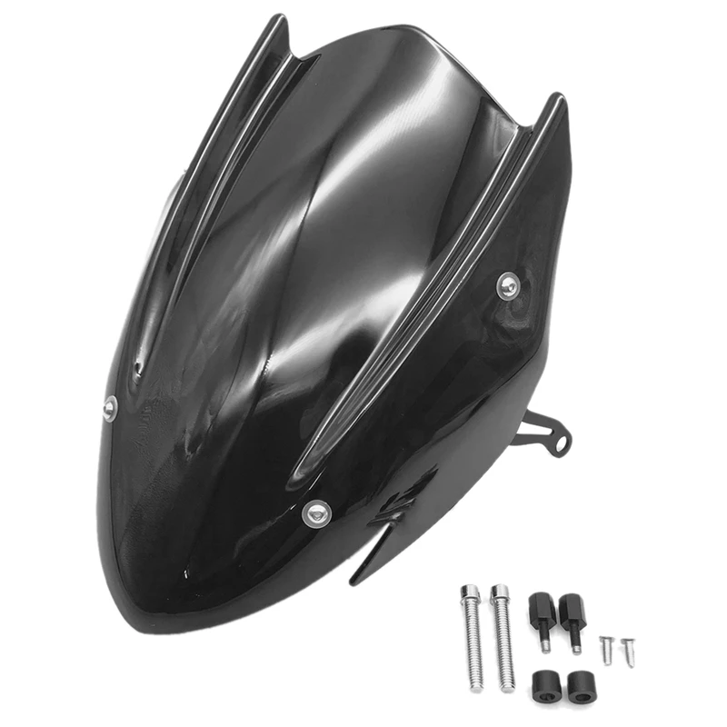 

For Suzuki GSX-S750 GSXS750 GSXS 750 2017-2019 2020 2021 Windscreen Windshield Deflector with Bracket PC