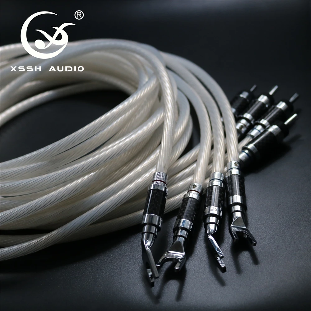 Штекер XSSH audio Hi end Fi посеребренный из чистой меди Банановый штекер для динамика 1