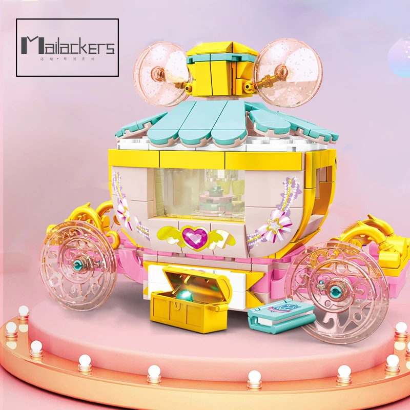 

Mailackers, город друзей, карусель, парк развлечений, строительные блоки, DIY фигурки, игрушки для девочек, подарки для детей